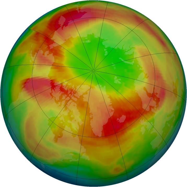 Arctic ozone map for 02 March 1998